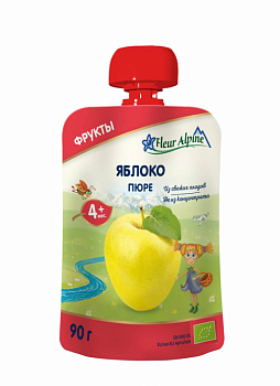 Пюре Fleur Alpine 90гр яблоко пауч