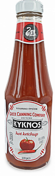 Кетчуп Kyknos острый 330гр ст/б