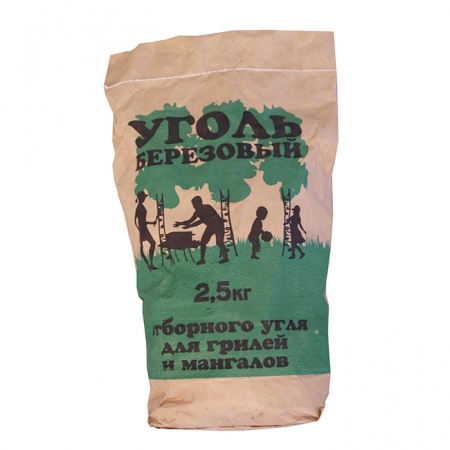 Уголь березовый 2,5 кг