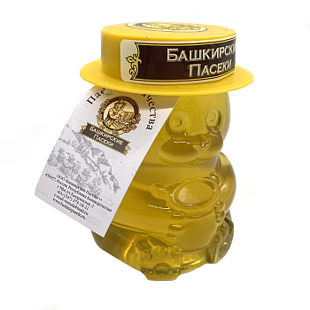 Мед Башкирские пасеки 400гр ст/б липовый медвежонок
