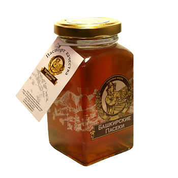 Мед Призма 400гр цветочный ст/б Башкирские пасеки