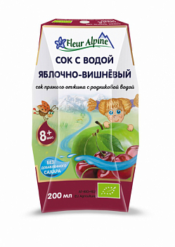 Сок с водой Fleur Alpine яблоко/вишня 200мл