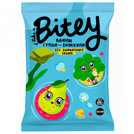 Вафли Take a bite 35гр фруктово-овощные груша/брокколи