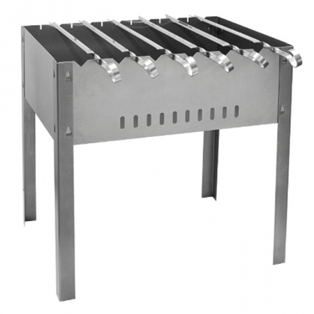 Мангал с 6 шампурами сталь 41*31см Союзгриль