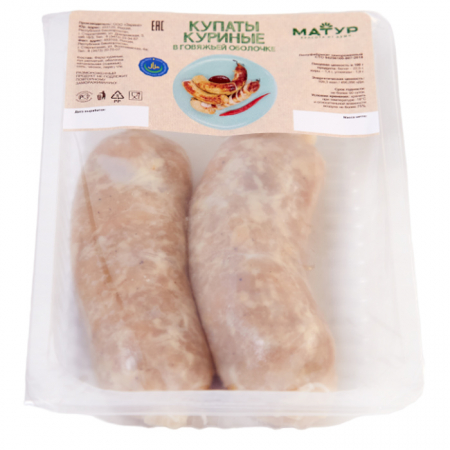Купаты куриные п/ф в говяжьей оболочке з/м конт
