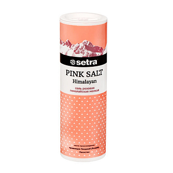 Соль Setra 250гр розовая гималайская мелкая туба