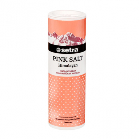 Соль Setra 250гр розовая гималайская мелкая туба