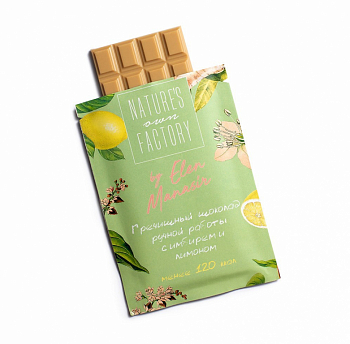 Шоколад NaturesFactory 20гр имбирь/лимон