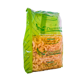 Макарон.изделия из кукурузной муки Рожок средний 300гр Диетика