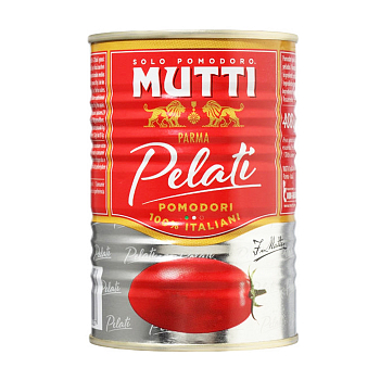 Томаты MUTTI 400гр консервированные очищенные целые в томатном соке