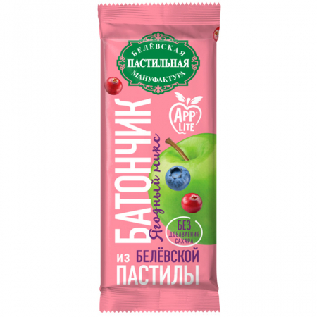 Батончик Белёвская пастила 35г ягодный микс без сахара