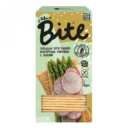 Хлебцы Bite 150гр кукурузно-рисовые с луком