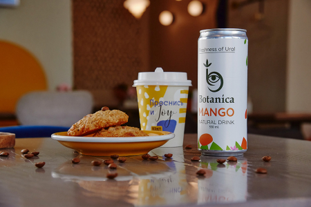 Напиток Botanica сл/газированный 330мл ж/б манго