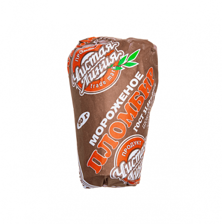 Мороженое Чистая линия Пломбир шоколадный 80гр ваф/ст 