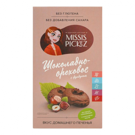 Печенье Missis Pickez ореховое 100г без сахара и глютена 